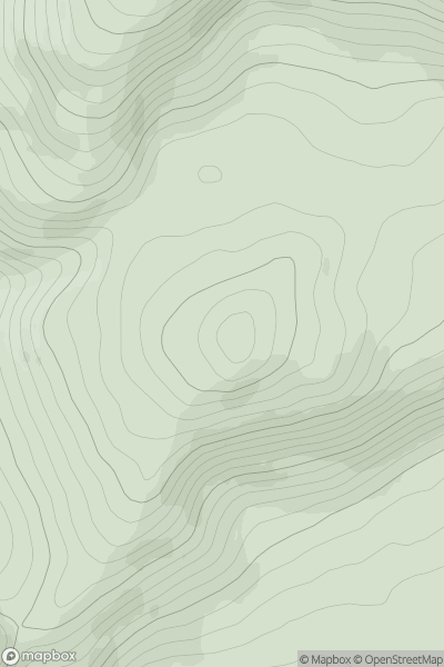 Thumbnail image for Meall Biorach [Strathyre to Strathallan] showing contour plot for surrounding peak